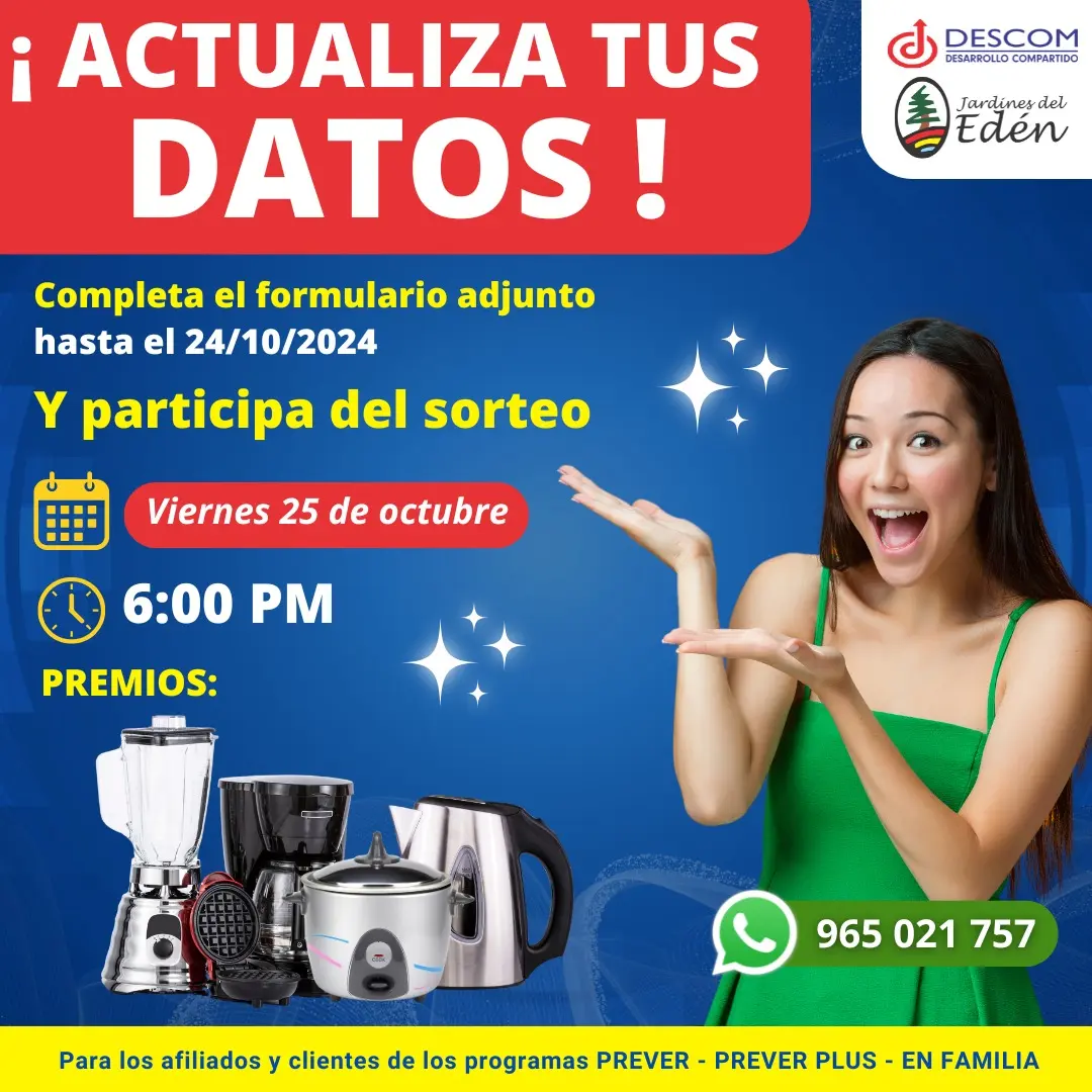 Actualización de datos